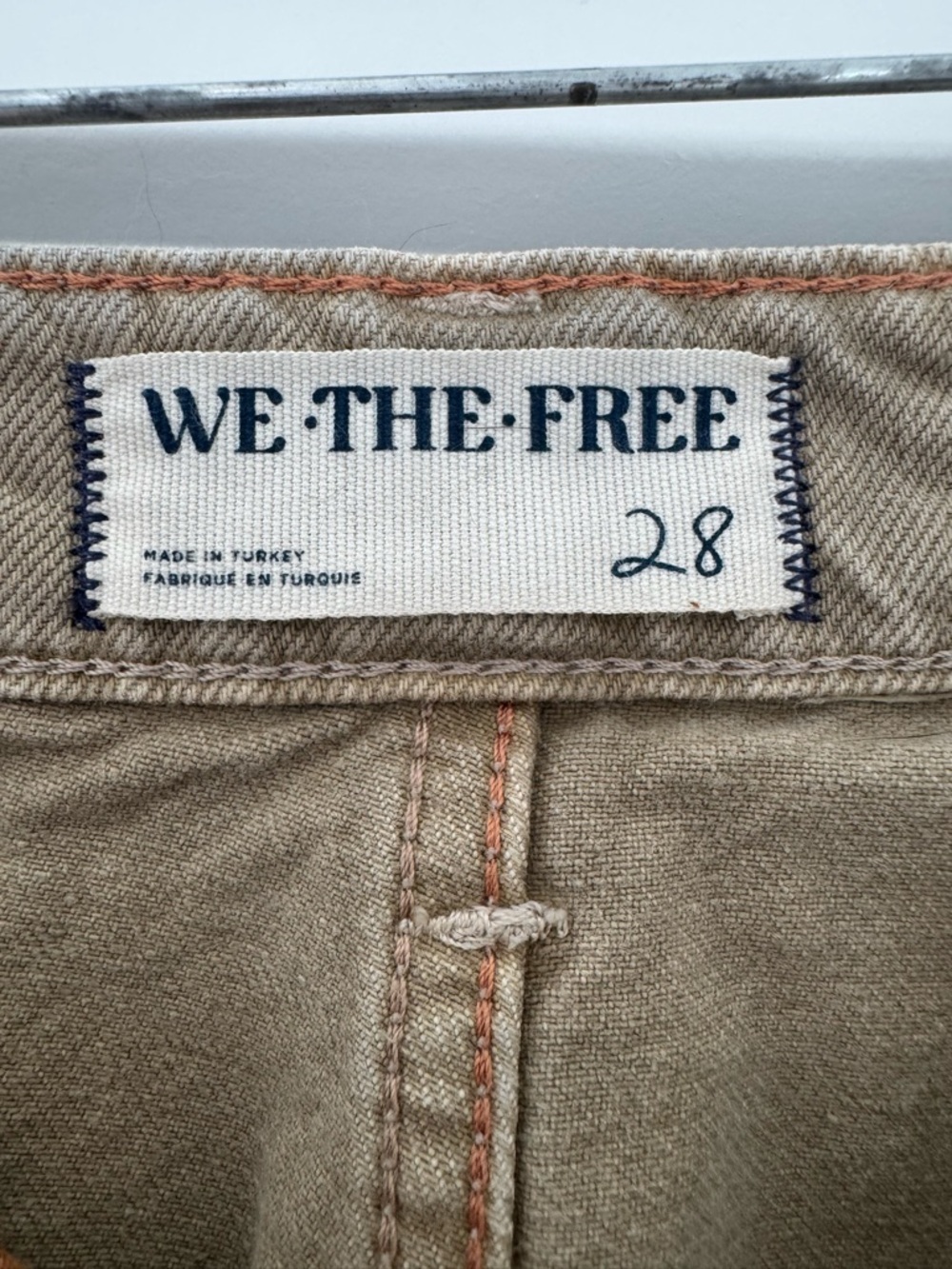 We The Free Khaki High-Rise Wide Leg Pants - Picture 3 of 6